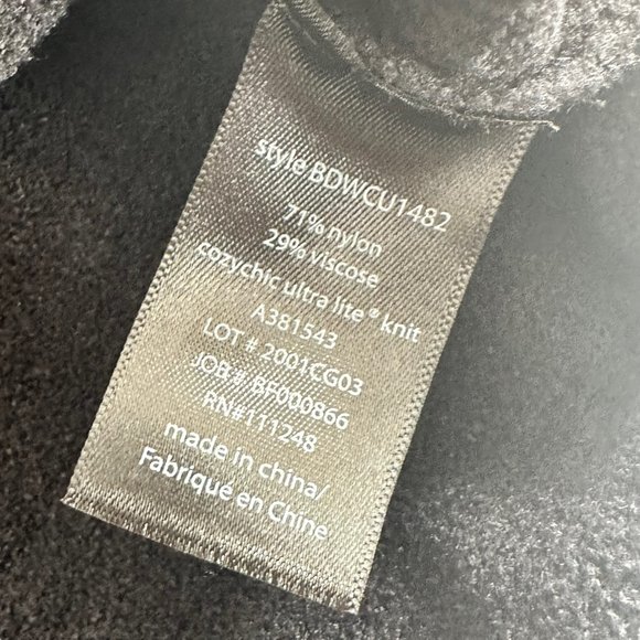 Barefoot Dreams Black CozyChic Ultra Lite Rolled Neck Pullover Size Small S - Picture 6 of 6